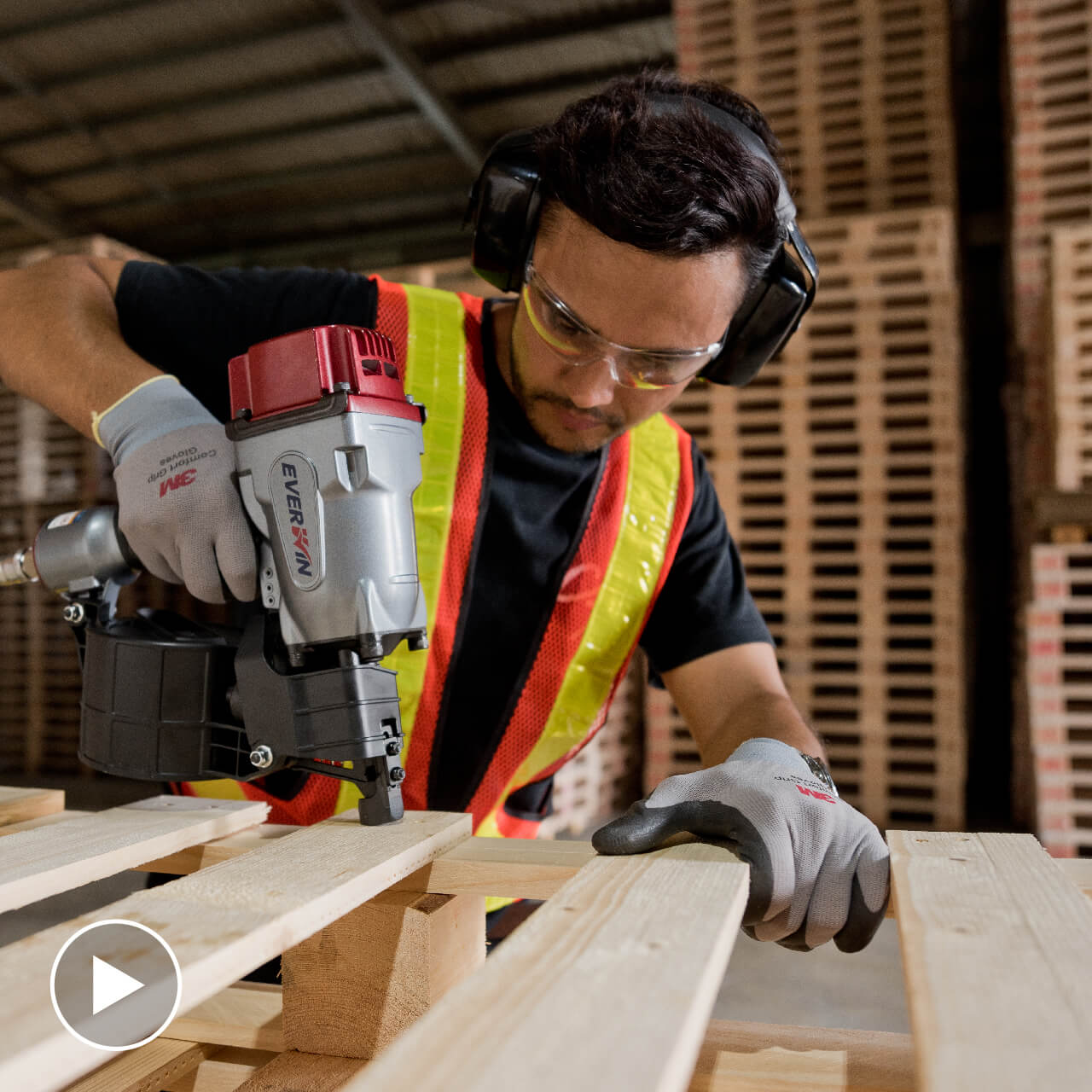EVERWIN's Flagship Lineup of Industrial Pallet Nailers with the widest range in the industry